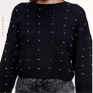 NWOT Zara Studded Sweater